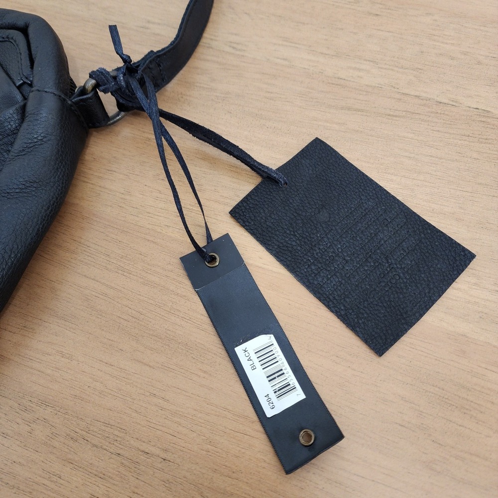 Latico Leather -Mojave Handcrafted Leather Crossbody In Black NWT - Picture 3 of 11